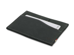 Garzini RFID Leather Card Holder ID Window Vintage