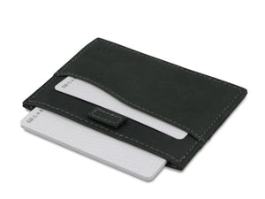 Garzini RFID Leather Card Holder ID Window Vintage