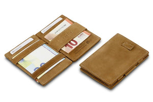 Garzini RFID Leather Magic Wallet Card Sleeves