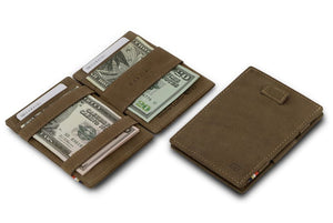 Garzini RFID Leather Magic Wallet Card Sleeves