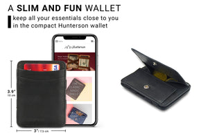 Hunterson RFID Magic Coin Wallet-Black