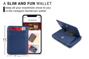 Hunterson RFID Magic Coin Wallet-Blue