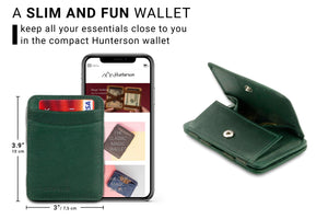 Hunterson RFID Magic Coin Wallet-Green