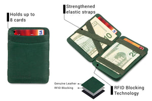 Hunterson RFID Magic Coin Wallet-Green