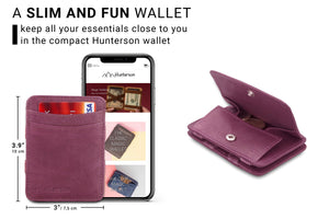 Hunterson RFID Magic Coin Wallet-Purple