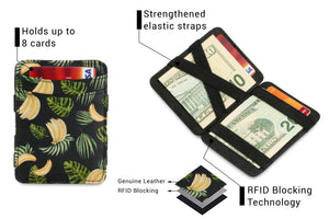 Hunterson RFID Magic Wallet Print-Banana