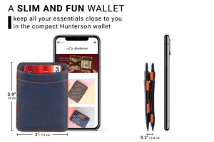 Hunterson RFID Magic Wallet-Blue-Orange