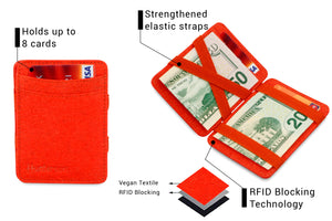 Hunterson Vegan RFID Magic Wallet-Paprika