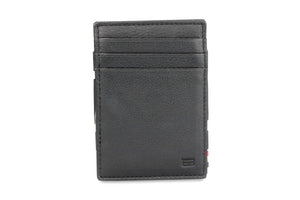 Garzini RFID Leather Magic Coin Wallet Nappa-Black