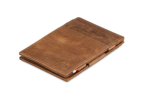 Garzini RFID Leather Magic Wallet Brushed-Brown