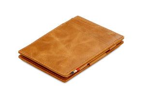 Garzini RFID Leather Magic Wallet Brushed-Cognac