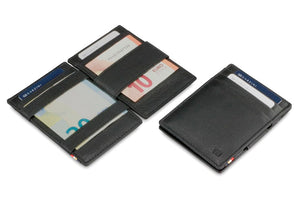 Garzini RFID Leather Magic Wallet ID Window Nappa-Brown