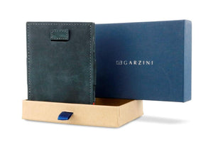 Garzini RFID Leather Magic Wallet Card Sleeves Vintage-Black