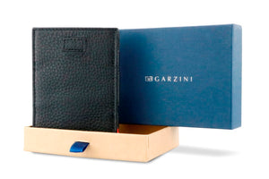 Garzini RFID Leather Magic Wallet Card Sleeves Nappa-Black