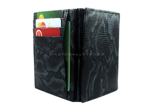 Pegasus Snake Leather Magic Coin Wallet-Black