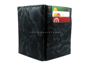 Pegasus Snake Leather Magic Coin Wallet-Black