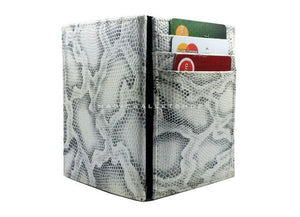 Pegasus Snake Leather Magic Coin Wallet-White