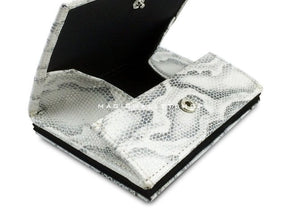 Pegasus Snake Leather Magic Coin Wallet-White