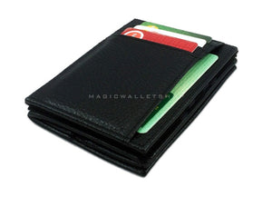 Pegasus Leather Magic Coin Wallet-Black