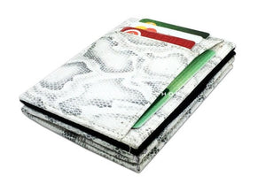 Pegasus Snake Leather Magic Coin Wallet-White