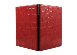 Slim Magic Wallet Reptile Leather-Red