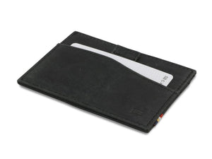 Garzini RFID Leather Card Holder ID Window Brushed