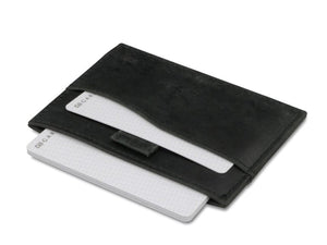 Garzini RFID Leather Card Holder ID Window Brushed