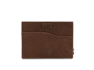 Garzini RFID Leather Card Holder ID Window Brushed