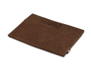 Garzini RFID Leather Card Holder ID Window Brushed