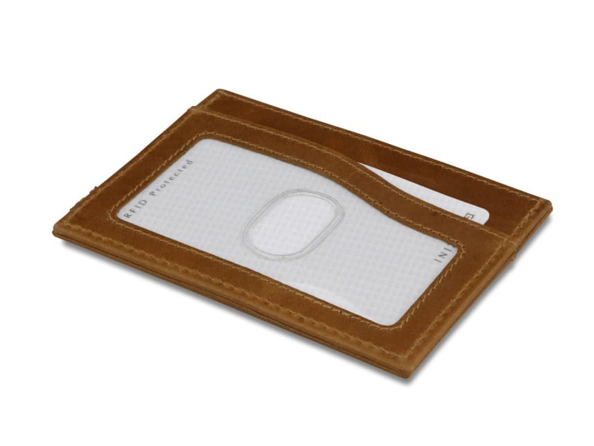 Garzini RFID Leather Card Holder ID Window