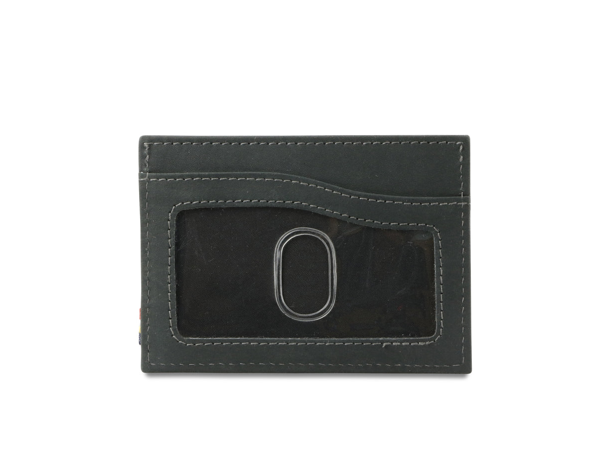 Garzini RFID Leather Card Holder ID Window