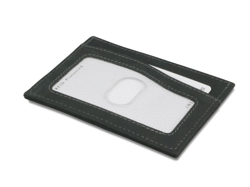 Garzini RFID Leather Card Holder ID Window