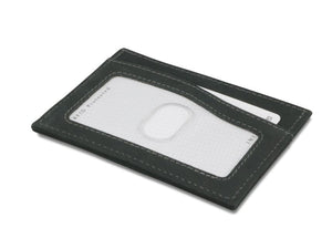 Garzini RFID Leather Card Holder ID Window Vintage