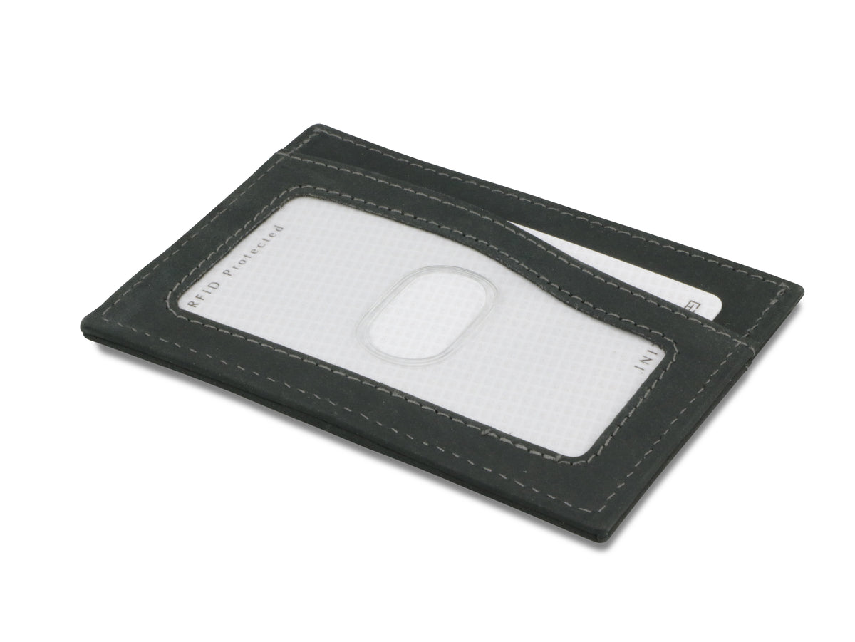 Garzini RFID Leather Card Holder ID Window