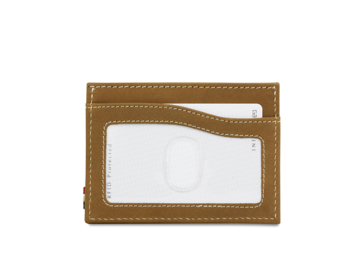 Garzini RFID Leather Card Holder ID Window