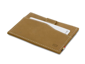 Garzini RFID Leather Card Holder ID Window Vintage