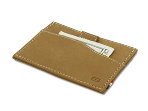 Garzini RFID Leather Card Holder ID Window Vintage