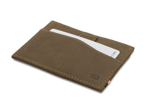 Garzini RFID Leather Card Holder ID Window Vintage