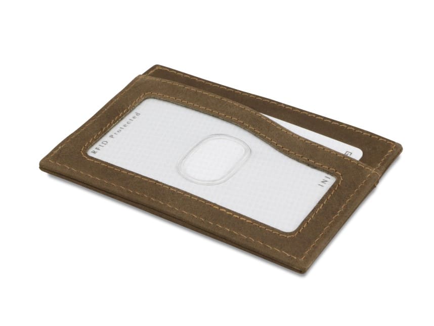 Garzini RFID Leather Card Holder ID Window