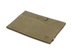 Garzini RFID Leather Card Holder ID Window Vintage