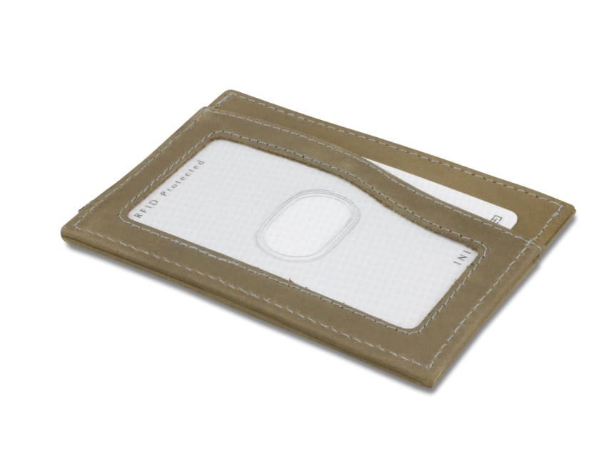 Garzini RFID Leather Card Holder ID Window