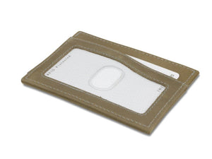 Garzini RFID Leather Card Holder ID Window Vintage