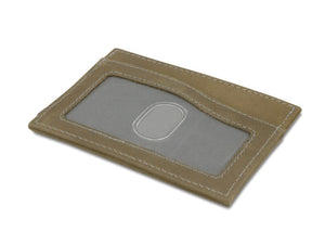 Garzini RFID Leather Card Holder ID Window Vintage