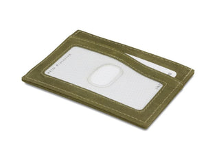 Garzini RFID Leather Card Holder ID Window Vintage