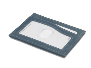 Garzini RFID Leather Card Holder ID Window Vintage