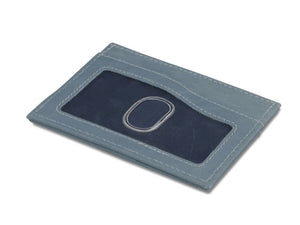 Garzini RFID Leather Card Holder ID Window Vintage