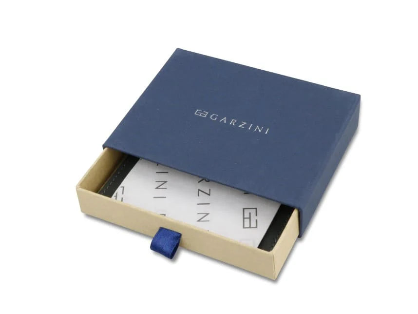Garzini RFID Leather Card Holder ID Window