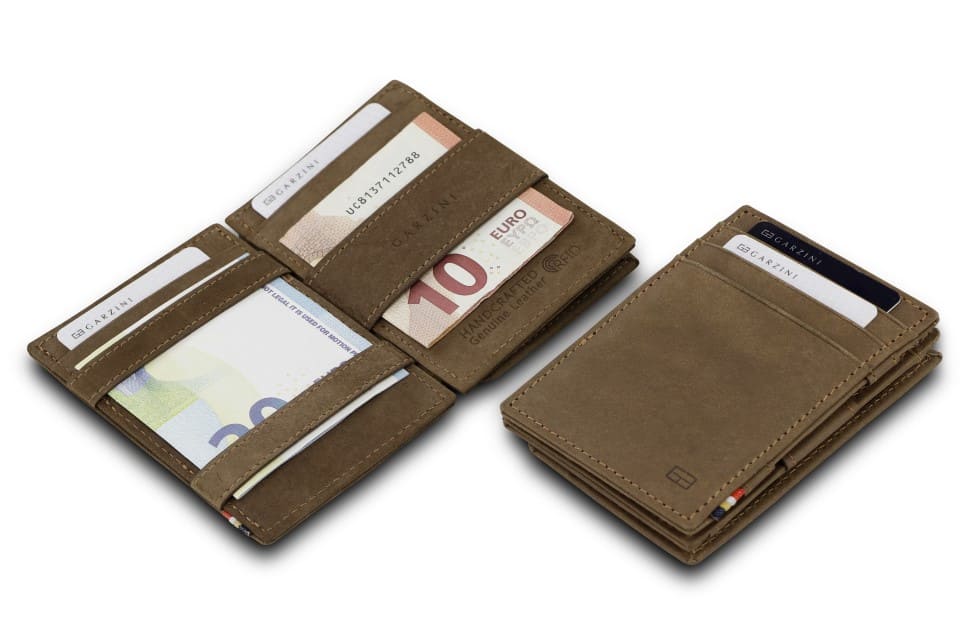 Garzini RFID Leather Magic Coin Wallet