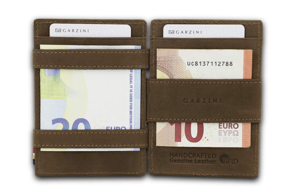 Garzini RFID Leather Magic Coin Wallet