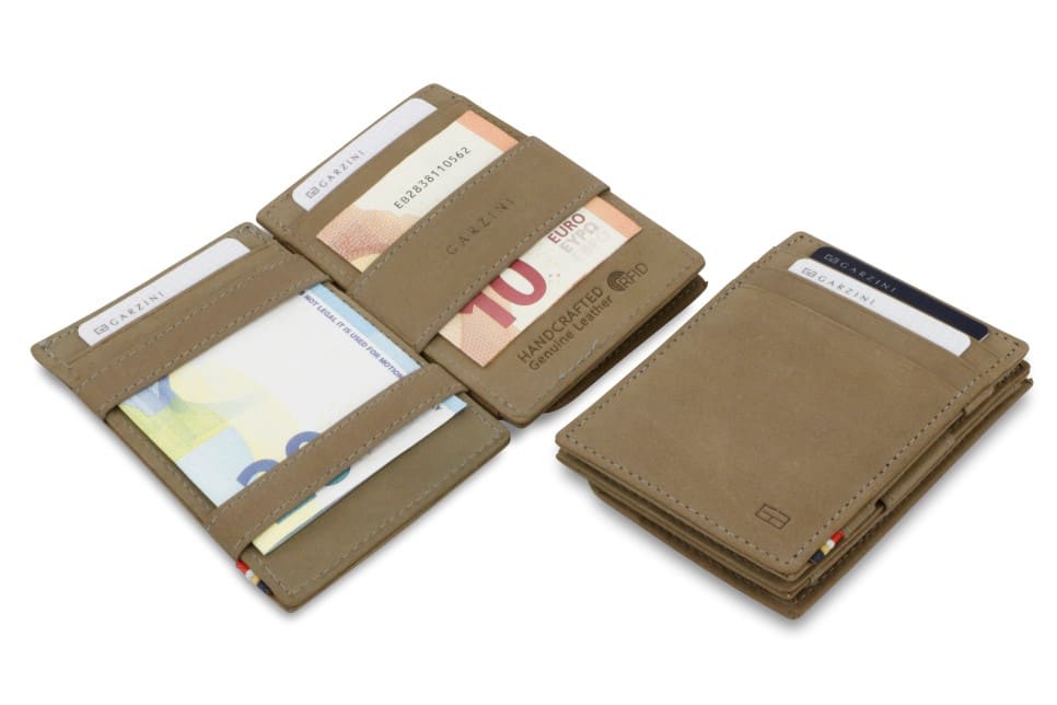 Garzini RFID Leather Magic Coin Wallet